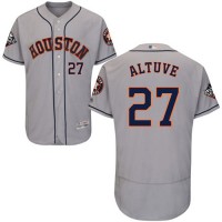 Houston Astros #27 Jose Altuve Grey Flexbase Authentic Collection 2019 World Series Bound Stitched MLB Jersey