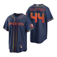 Houston Houston Astros #44 Yordan Alvarez Navy Men's Nike Game 2022 City Connect MLB Jersey