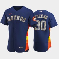 Houston Houston Astros #30 Kyle Tucker Men's Nike Diamond Edition MLB Jersey - Navy