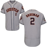 Houston Astros #2 Alex Bregman Grey Flexbase Authentic Collection 2019 World Series Bound Stitched MLB Jersey
