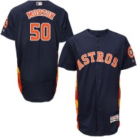 Houston Astros #50 Charlie Morton Navy Blue Flexbase Authentic Collection Stitched MLB Jersey