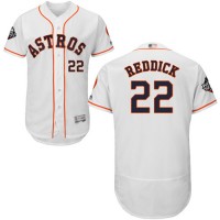 Houston Astros #22 Josh Reddick White Flexbase Authentic Collection 2019 World Series Bound Stitched MLB Jersey