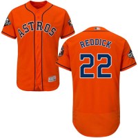 Houston Astros #22 Josh Reddick Orange Flexbase Authentic Collection 2019 World Series Bound Stitched MLB Jersey