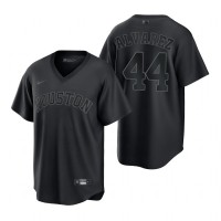 Houston Houston Astros #44 Yordan Alvarez Nike Men's MLB Black Pitch Black Fashion Jersey