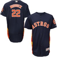 Houston Astros #22 Josh Reddick Navy Blue Flexbase Authentic Collection Stitched MLB Jersey