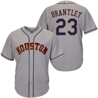 Houston Astros #23 Michael Brantley Grey New Cool Base Stitched MLB Jersey