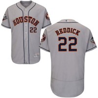 Houston Astros #22 Josh Reddick Grey Flexbase Authentic Collection 2019 World Series Bound Stitched MLB Jersey