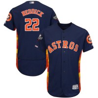 Houston Astros #22 Josh Reddick Navy Blue Flexbase Authentic Collection 2019 World Series Bound Stitched MLB Jersey