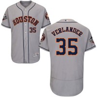 Houston Astros #35 Justin Verlander Grey Flexbase Authentic Collection 2019 World Series Bound Stitched MLB Jersey
