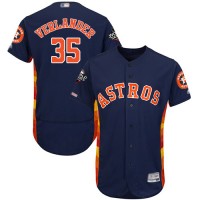 Houston Astros #35 Justin Verlander Navy Blue Flexbase Authentic Collection 2019 World Series Bound Stitched MLB Jersey