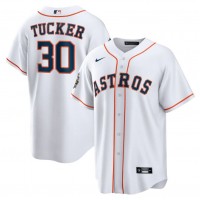 Houston Houston Astros #30 Kyle Tucker White 2022 World Series Home Stitched Men's Nike MLB Jersey