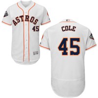 Houston Astros #45 Gerrit Cole White Flexbase Authentic Collection 2019 World Series Bound Stitched MLB Jersey