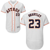 Houston Astros #23 Michael Brantley White Flexbase Authentic Collection Stitched MLB Jersey
