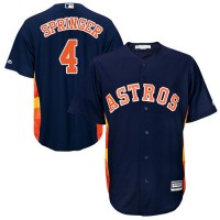 Houston Astros #4 George Springer Navy Blue New Cool Base Stitched MLB Jersey