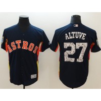 Houston Astros #27 Jose Altuve Navy Blue 2018 Spring Training Cool Base Stitched MLB Jersey