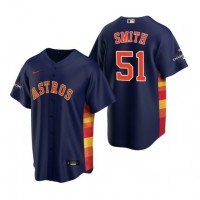 Houston Houston Astros #51 Will Smith Men's Nike 2021 World Series Game MLB Jersey - Navy