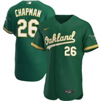 Oakland Oakland Athletics #26 Matt Chapman Men's Nike Kelly Green Alternate 2020 Authentic Player MLB Jersey