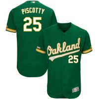 Men's Oakland Oakland Athletics #25 Stephen Piscotty Majestic Kelly Green Alternate Flex Base Authentic Collection Player Jersey