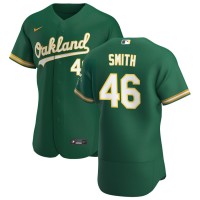 Oakland Oakland Athletics #46 Burch Smith Men's Nike Kelly Green Alternate 2020 Authentic Player MLB Jersey