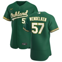 Oakland Oakland Athletics #57 J.B. Wendelken Men's Nike Kelly Green Alternate 2020 Authentic Player MLB Jersey