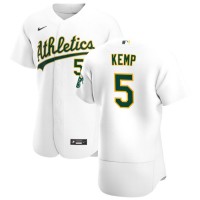 Oakland Oakland Athletics #5 Tony Kemp Men's Nike White Home 2020 Authentic Player MLB Jersey