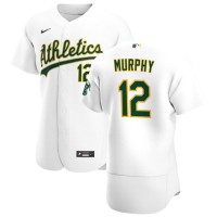 Oakland Oakland Athletics #12 Sean Murphy Men's Nike White Home 2020 Authentic Player MLB Jersey
