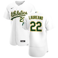 Oakland Oakland Athletics #22 Ramon Laureano Men's Nike White Home 2020 Authentic Player MLB Jersey