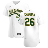 Oakland Oakland Athletics #26 Matt Chapman Men's Nike White Home 2020 Authentic Player MLB Jersey