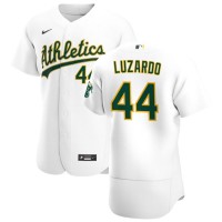 Oakland Oakland Athletics #44 Jesus Luzardo Men's Nike White Home 2020 Authentic Player MLB Jersey