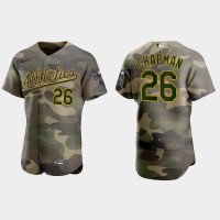 Oakland Oakland Athletics #26 Matt Chapman Men's Nike 2021 Armed Forces Day Authentic MLB Jersey -Camo