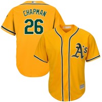Oakland Athletics #26 Matt Chapman Gold New Cool Base Stitched MLB Jersey