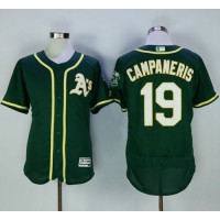 Oakland Athletics #19 Bert Campaneris Green Flexbase Authentic Collection Stitched MLB Jersey