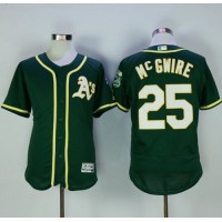 Oakland Athletics #25 Mark McGwire Green Flexbase Authentic Collection Stitched MLB Jersey