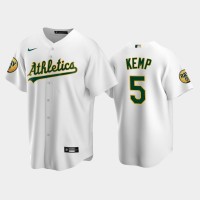 Oakland Oakland Athletics #5 Tony Kemp Men's Nike 2022 Ray Patch Authentic Home White Jersey