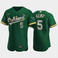 Oakland Oakland Athletics #5 Tony Kemp Men's Nike Diamond Edition MLB Jersey - Green