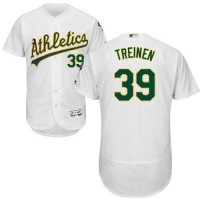 Oakland Athletics #39 Blake Treinen White Flexbase Authentic Collection Stitched MLB Jersey