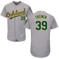 Oakland Athletics #39 Blake Treinen Grey Flexbase Authentic Collection Stitched MLB Jersey