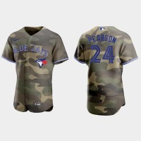 Toronto Toronto Blue Jays #24 Nate Pearson Men's Nike 2021 Armed Forces Day Authentic MLB Jersey -Camo