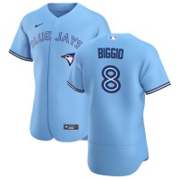 Toronto Toronto Blue Jays #8 Cavan Biggio Men's Nike Light Blue Alternate 2020 Authentic Player MLB Jersey