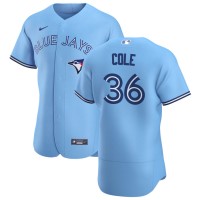 Toronto Toronto Blue Jays #36 A.J. Cole Men's Nike Light Blue Alternate 2020 Authentic Player MLB Jersey