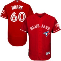 Toronto Blue Jays #60 Tanner Roark Red Flexbase Authentic Collection Canada Day Stitched MLB Jersey