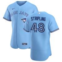 Toronto Toronto Blue Jays #48 Ross Stripling Men's Nike Light Blue Alternate 2020 Authentic Player MLB Jersey