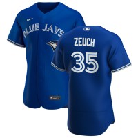 Toronto Toronto Blue Jays #35 T.J. Zeuch Men's Nike Royal Alternate 2020 Authentic Player MLB Jersey