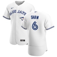 Toronto Toronto Blue Jays #6 Travis Shaw Men's Nike White Home 2020 Authentic Player MLB Jersey