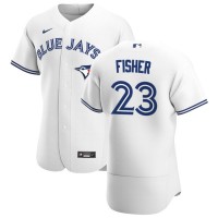 Toronto Toronto Blue Jays #23 Derek Fisher Men's Nike White Home 2020 Authentic Player MLB Jersey