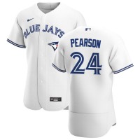 Toronto Toronto Blue Jays #24 Nate Pearson Men's Nike White Home 2020 Authentic Player MLB Jersey