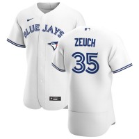 Toronto Toronto Blue Jays #35 T.J. Zeuch Men's Nike White Home 2020 Authentic Player MLB Jersey