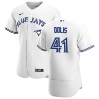 Toronto Toronto Blue Jays #41 Rafael Dolis Men's Nike White Home 2020 Authentic Player MLB Jersey