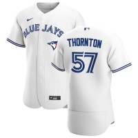 Toronto Toronto Blue Jays #57 Trent Thornton Men's Nike White Home 2020 Authentic Player MLB Jersey