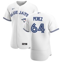Toronto Toronto Blue Jays #64 Hector Perez Men's Nike White Home 2020 Authentic Player MLB Jersey